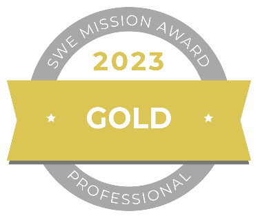 SWE Mission Award Profession 2023 Gold Badge